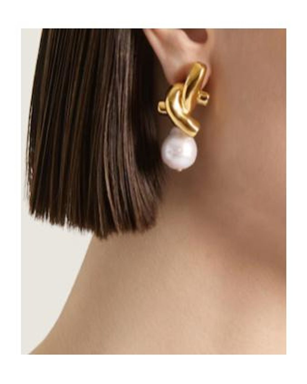 Givenchy Metallic Chain Link Asymmetric Earrings