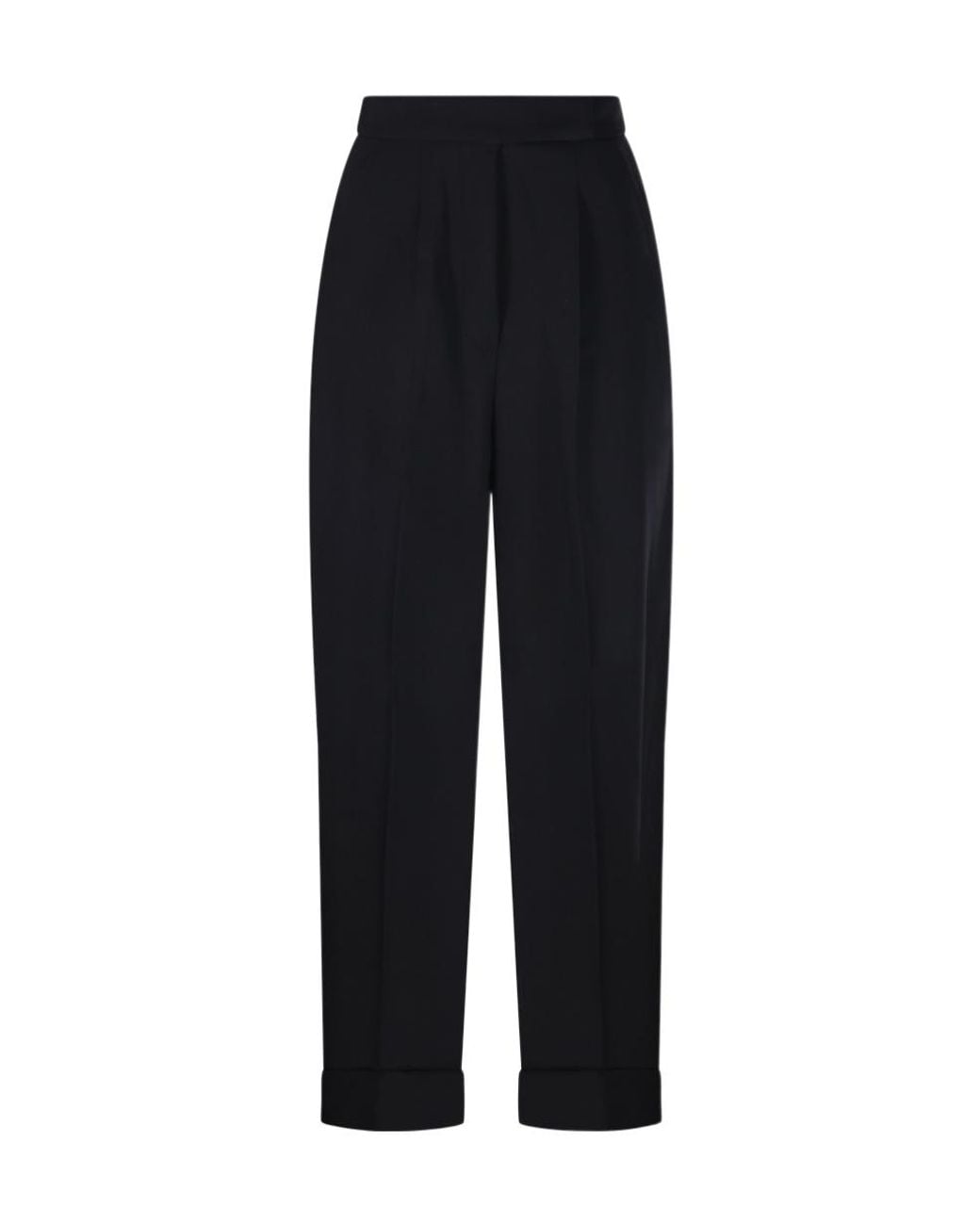 Max Mara Blue Pleated Pants