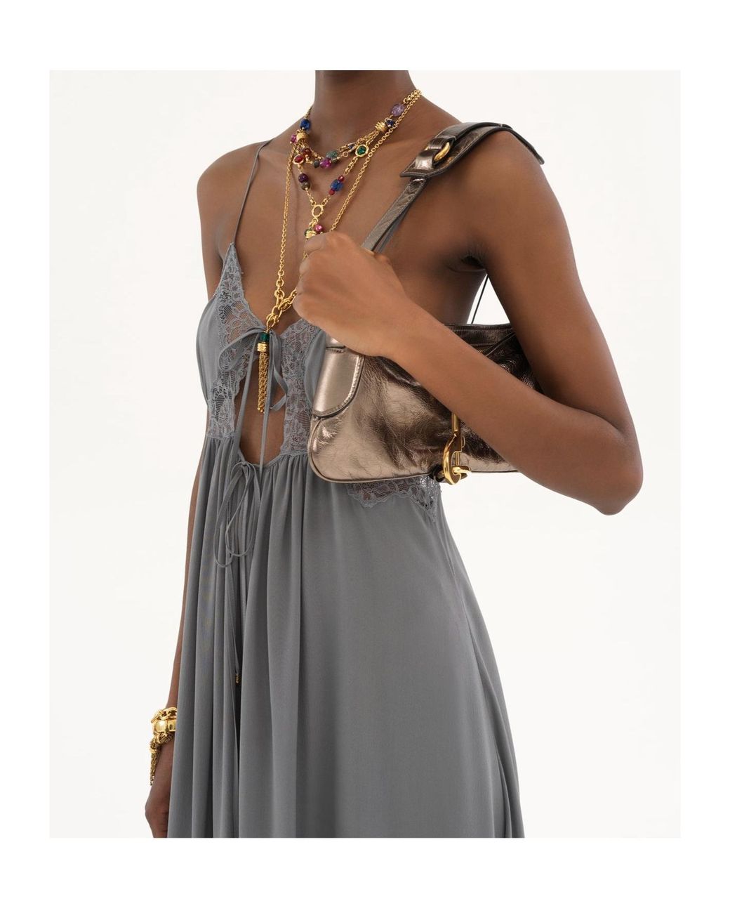 Chloé Gray Chloé Kerala 25 Shoulder Bag