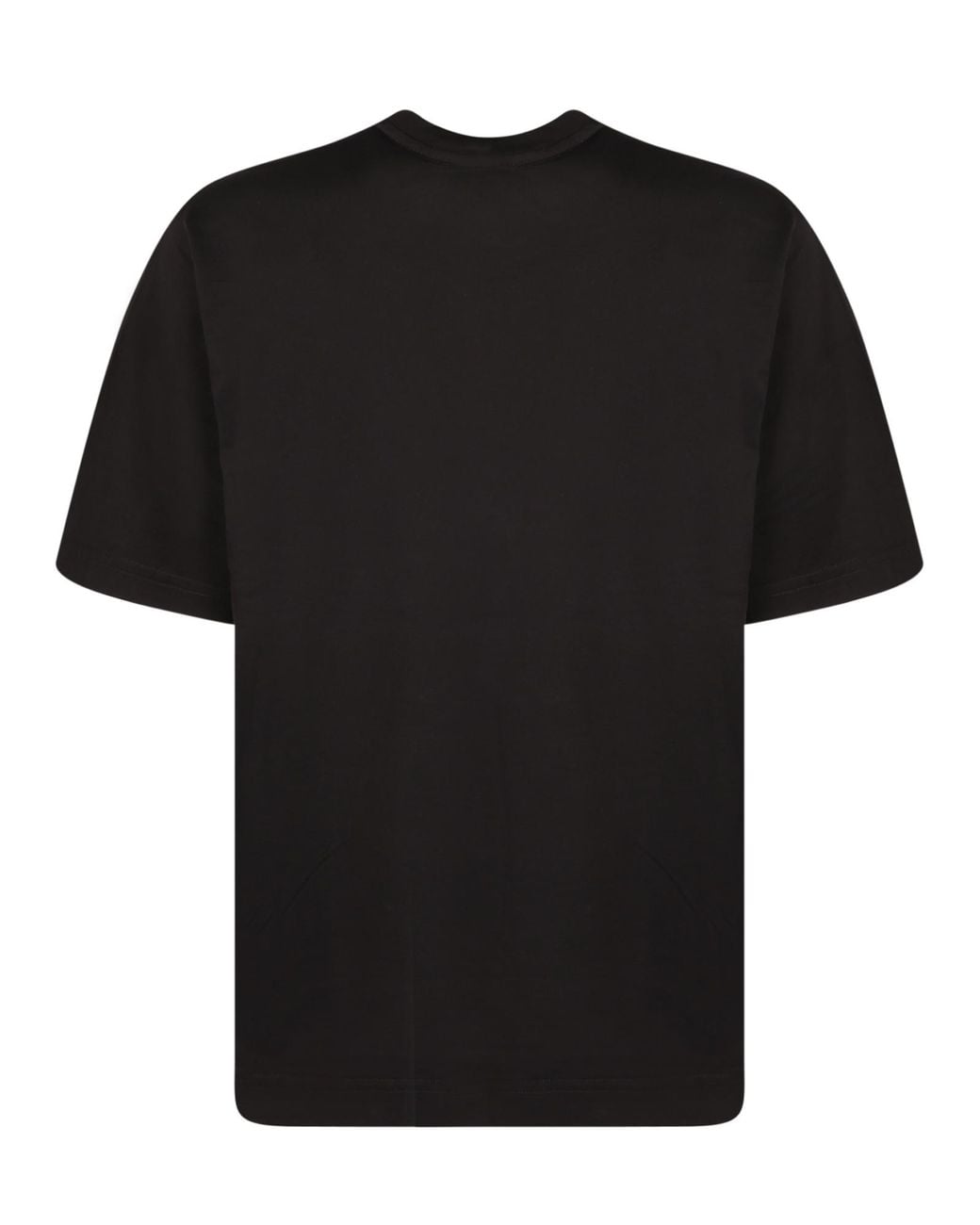 Dolce & Gabbana Black Logo Patch Crewneck T-Shirt for men