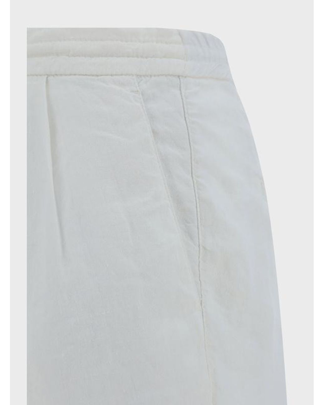 Brunello Cucinelli Gray Drawstring Elastic Waist Pants for men