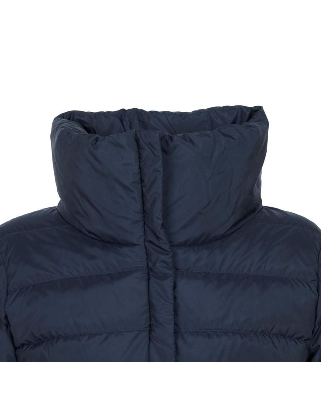 Weekend by Maxmara Blue Long-Sleeved Cotton-Padded Jacket