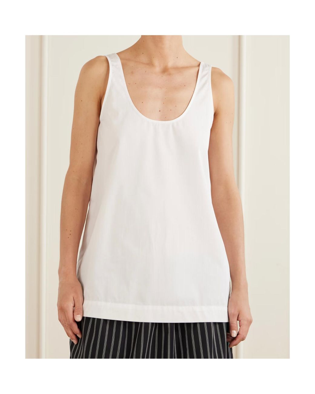 Totême White Sleeveless Vest