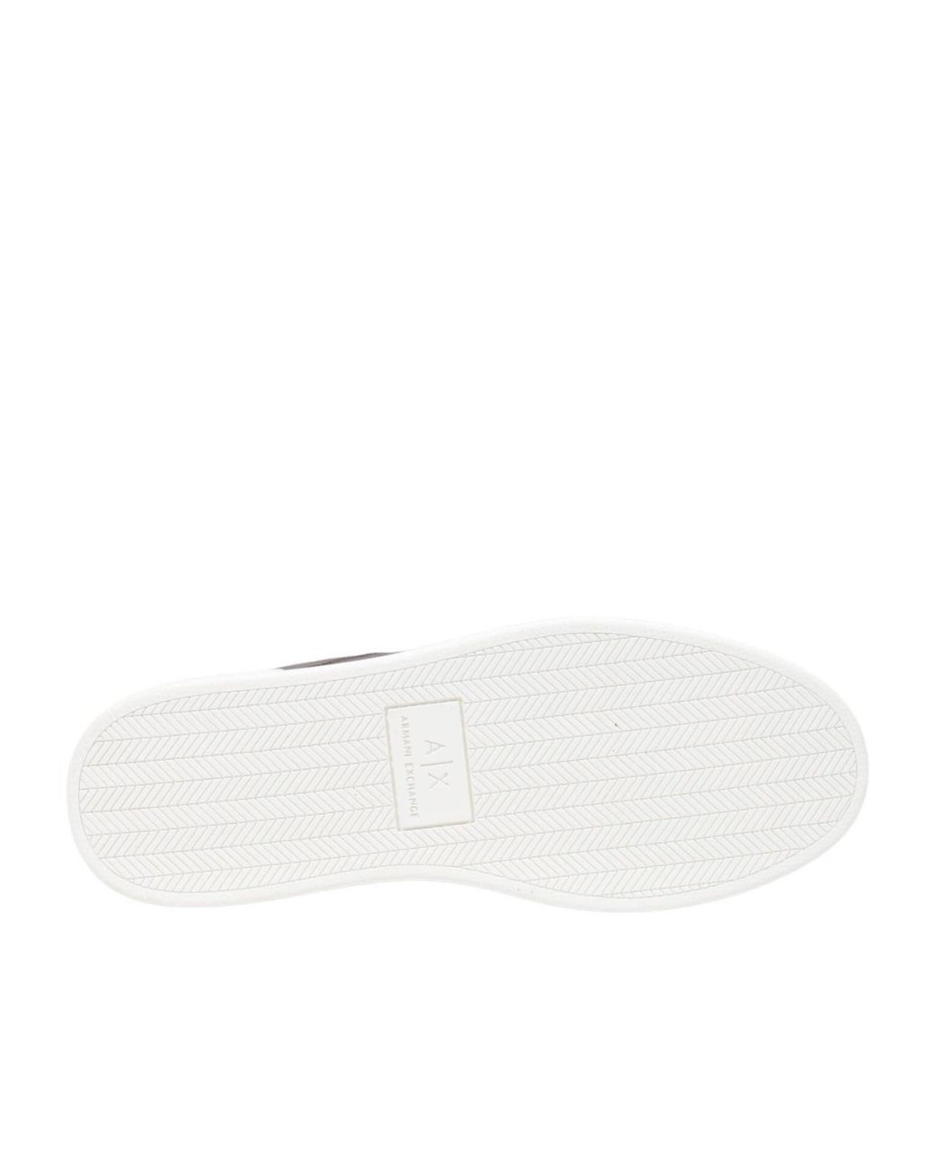 ARMANI EXCHANGE Brown Monogram-Print Panelled Sneakers for men