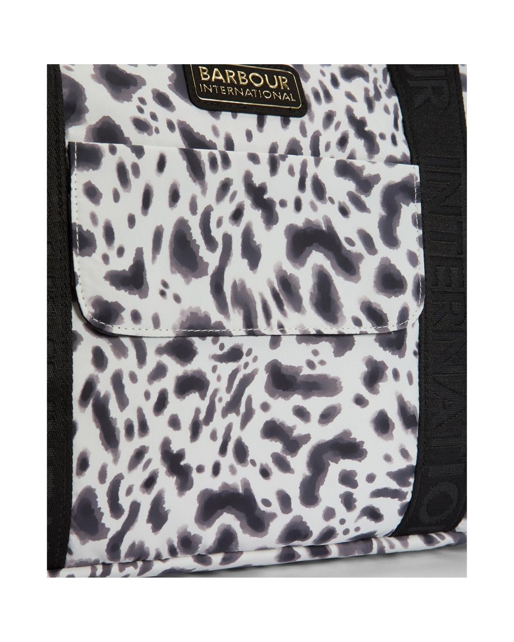 Barbour Black Largecapacity Zipper Pouch