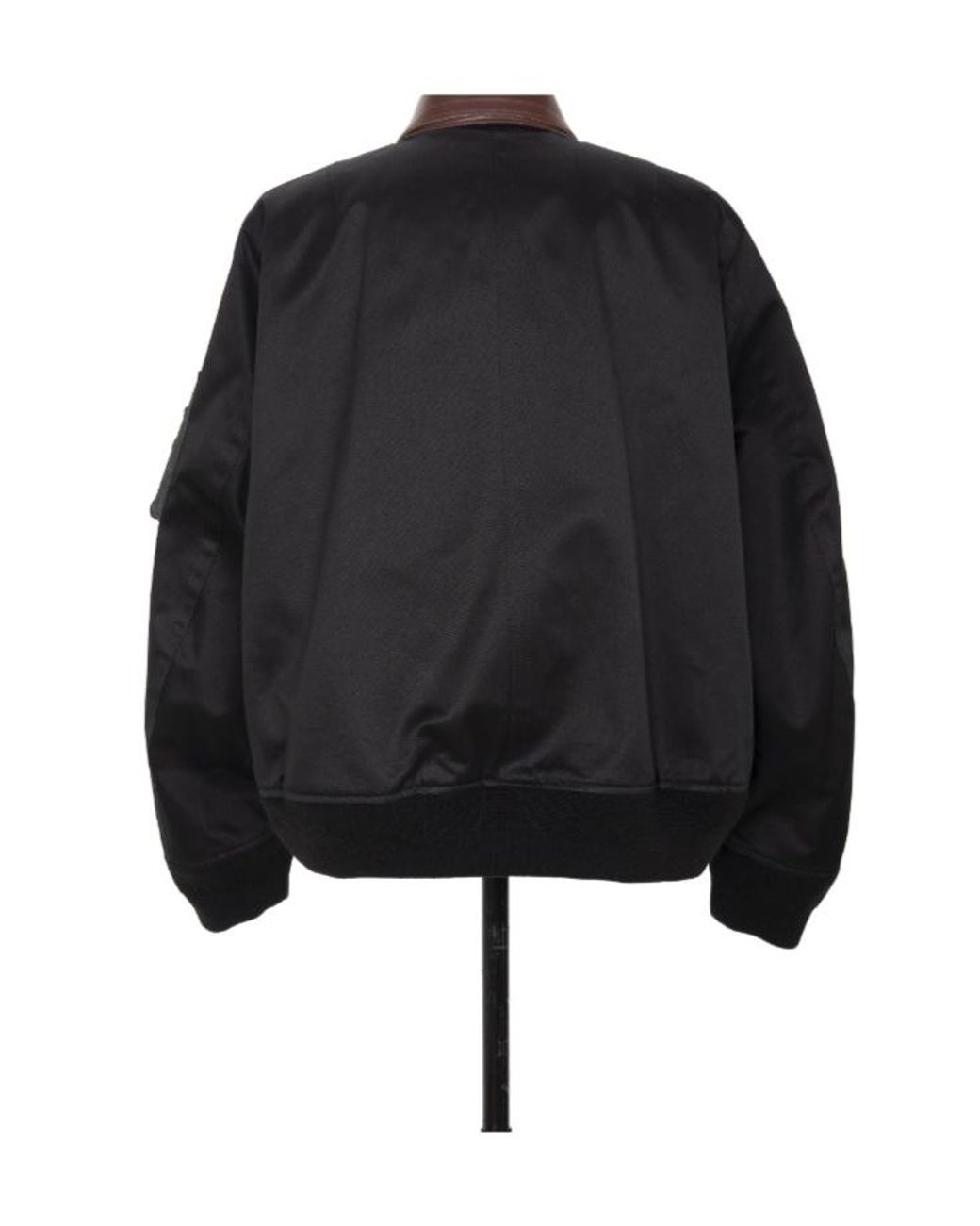 Sacai Black Long-Sleeved Zip-Up Jacket for men