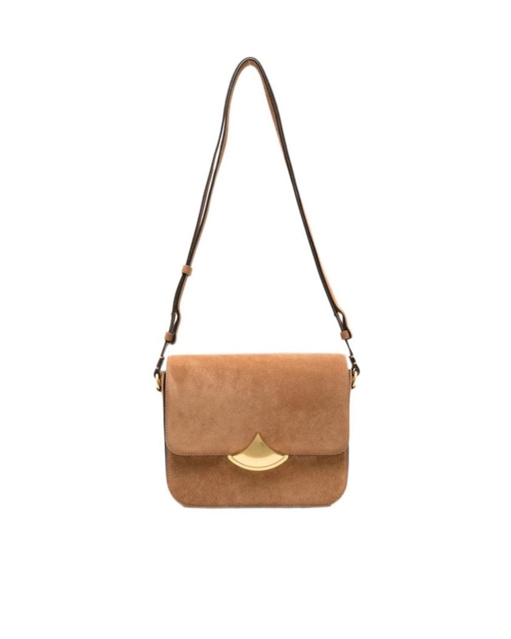 Sessun White Sac À Bandoulière À Finitions En Métal Dore