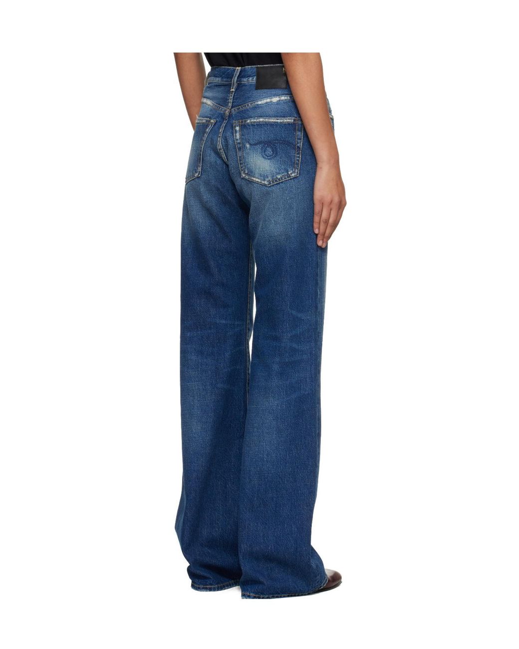 R13 Blue Jane's Belt Loop Jeans
