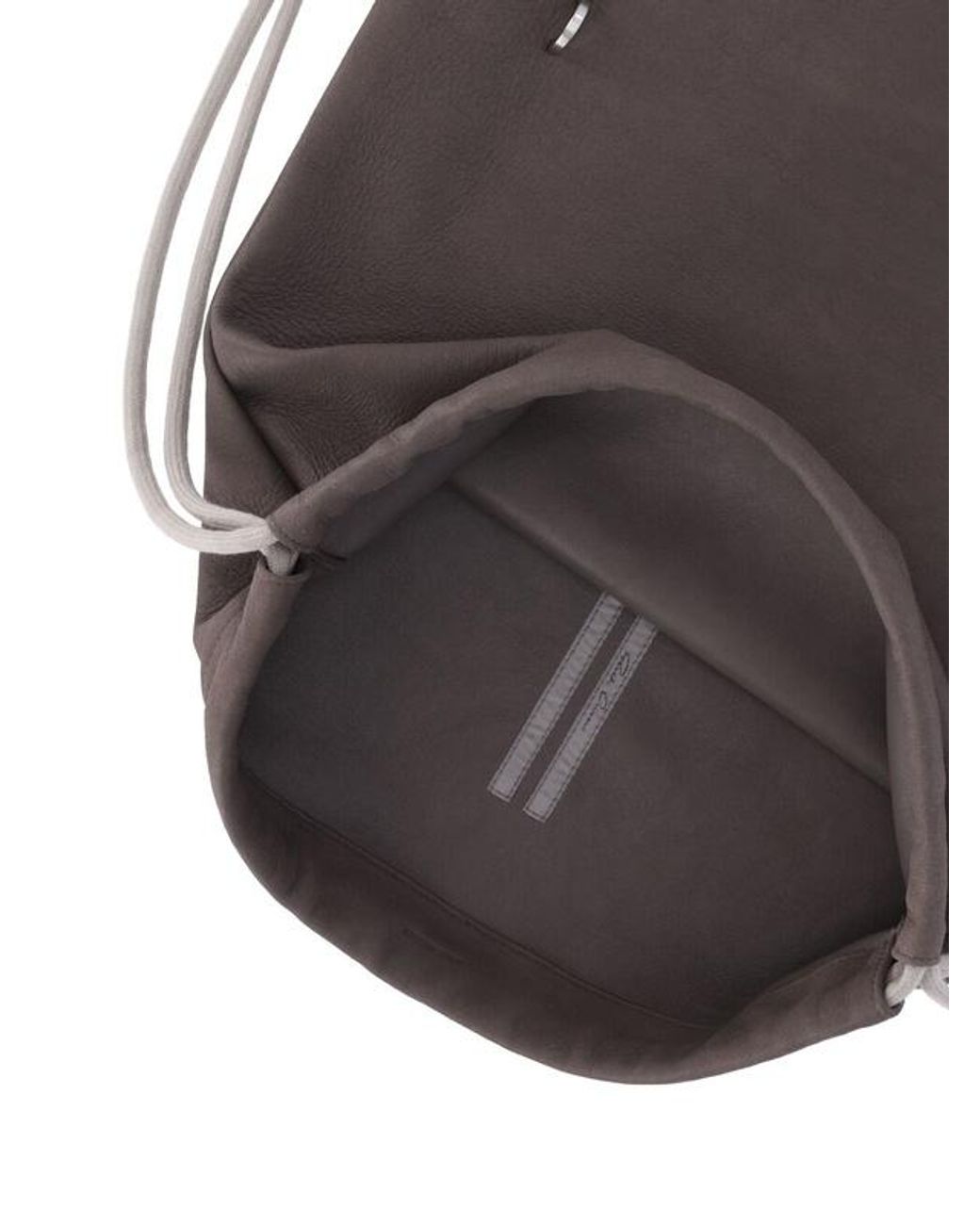 Rick Owens Brown Drawstring Backpack
