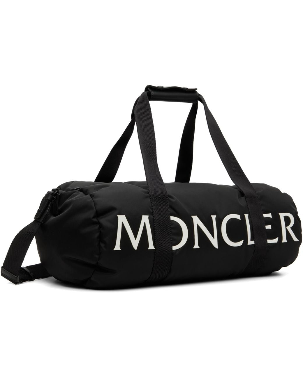 Moncler Black Duddle Gym Weekender Duffle Bag for men