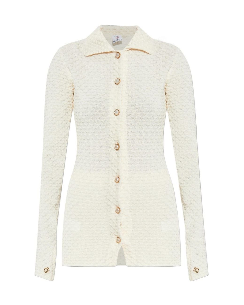 Casablanca White Textured Shirt