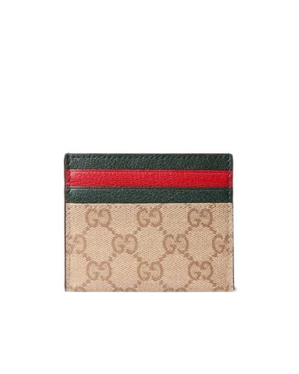 Gucci Red Card Case With Slots