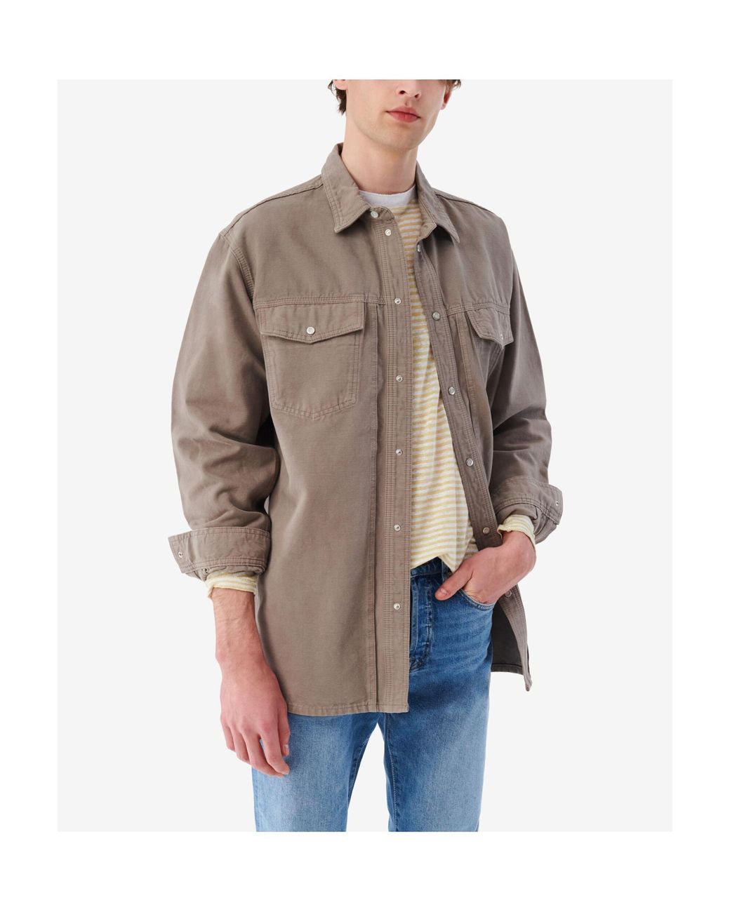 IRO Gray Long-Sleeved Shirt for men