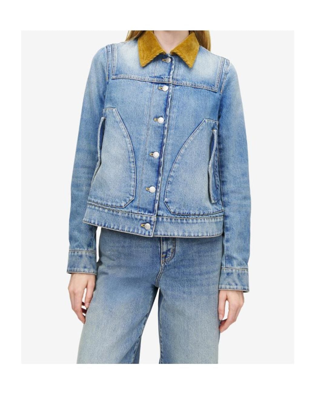McQueen Blue Boxy Denim Jacket