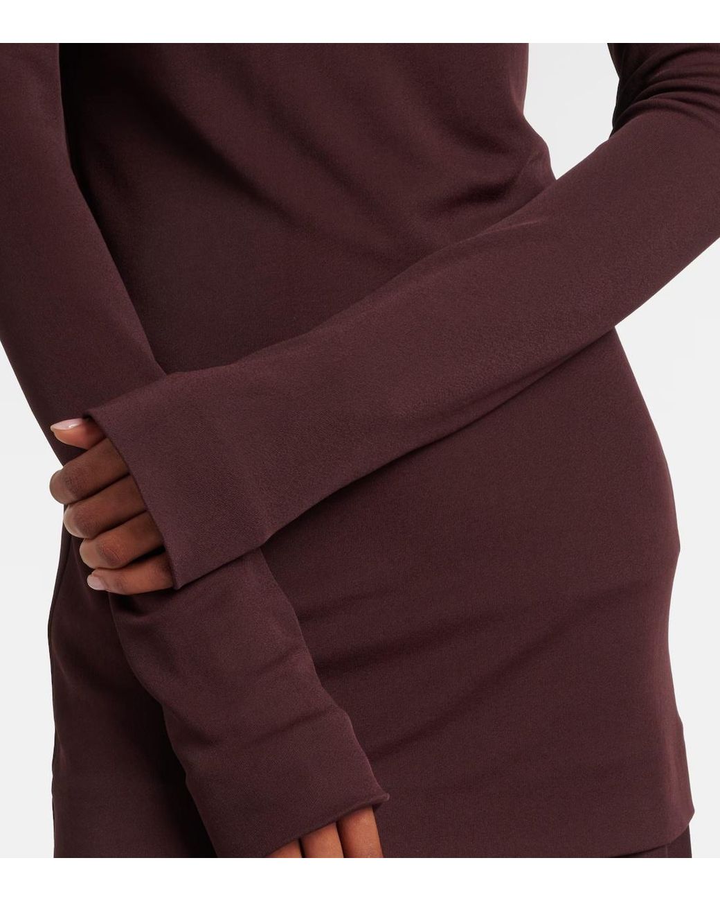 Jil Sander Purple Jersey Maxi Dress