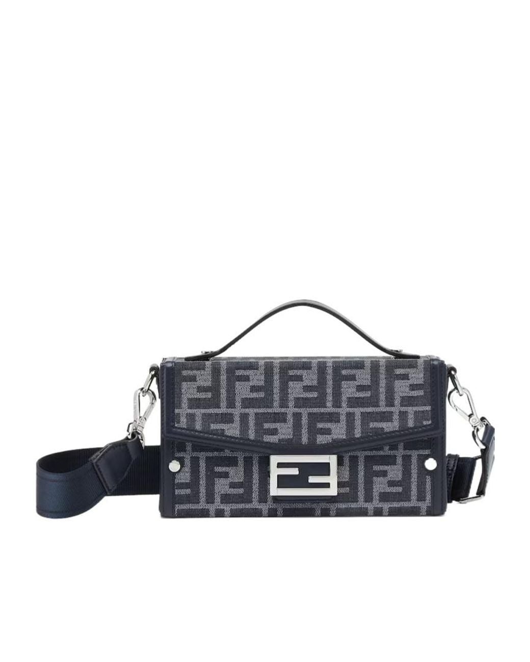Fendi Multicolor Baguette Soft Trunk Ff Jacquard Shoulder Bag for men