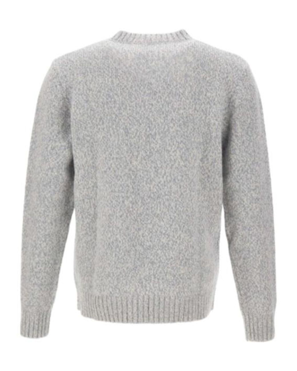 Eleventy Gray Geometric Knitwear for men