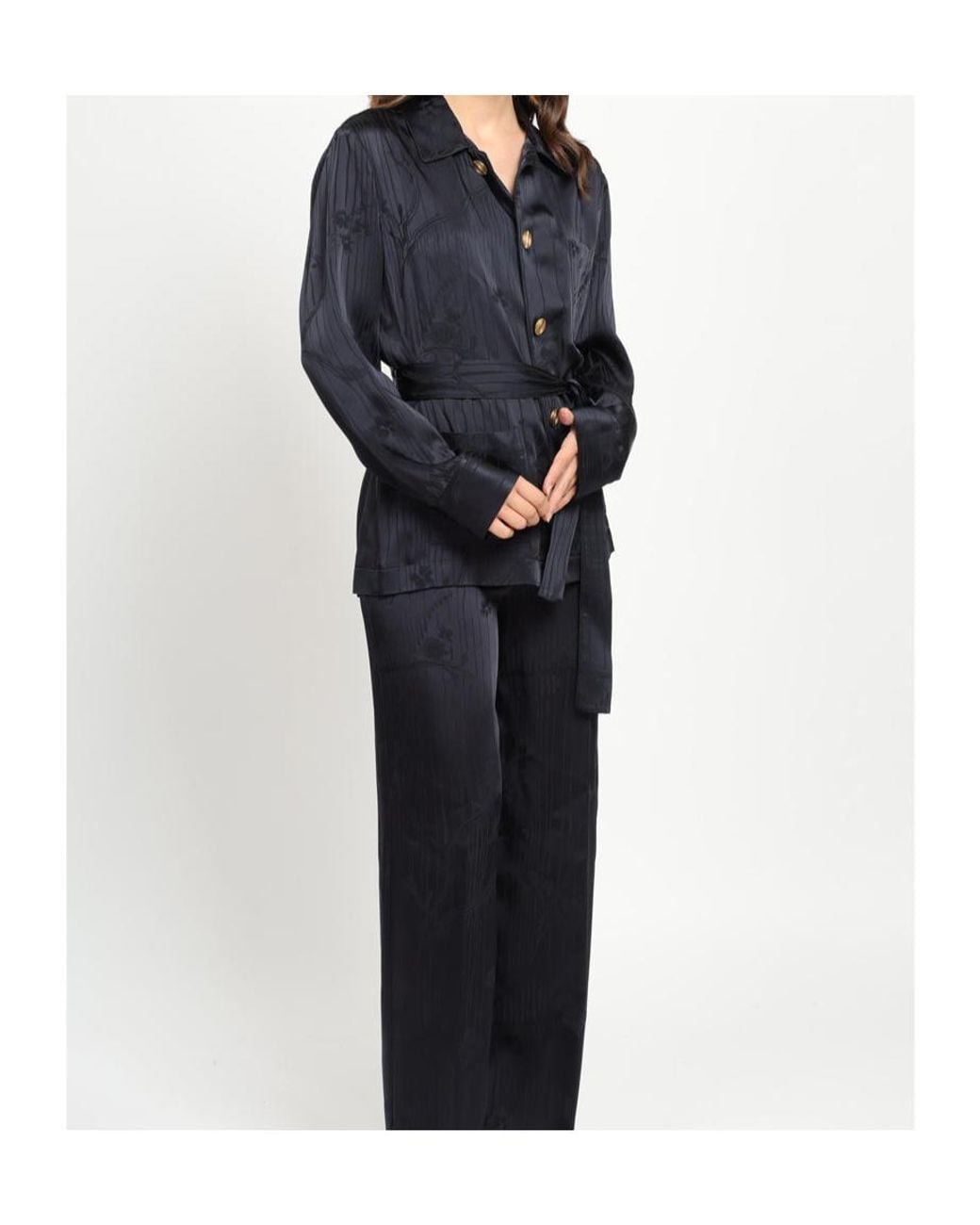 Forte_forte Blue Long-Sleeved Pajamas