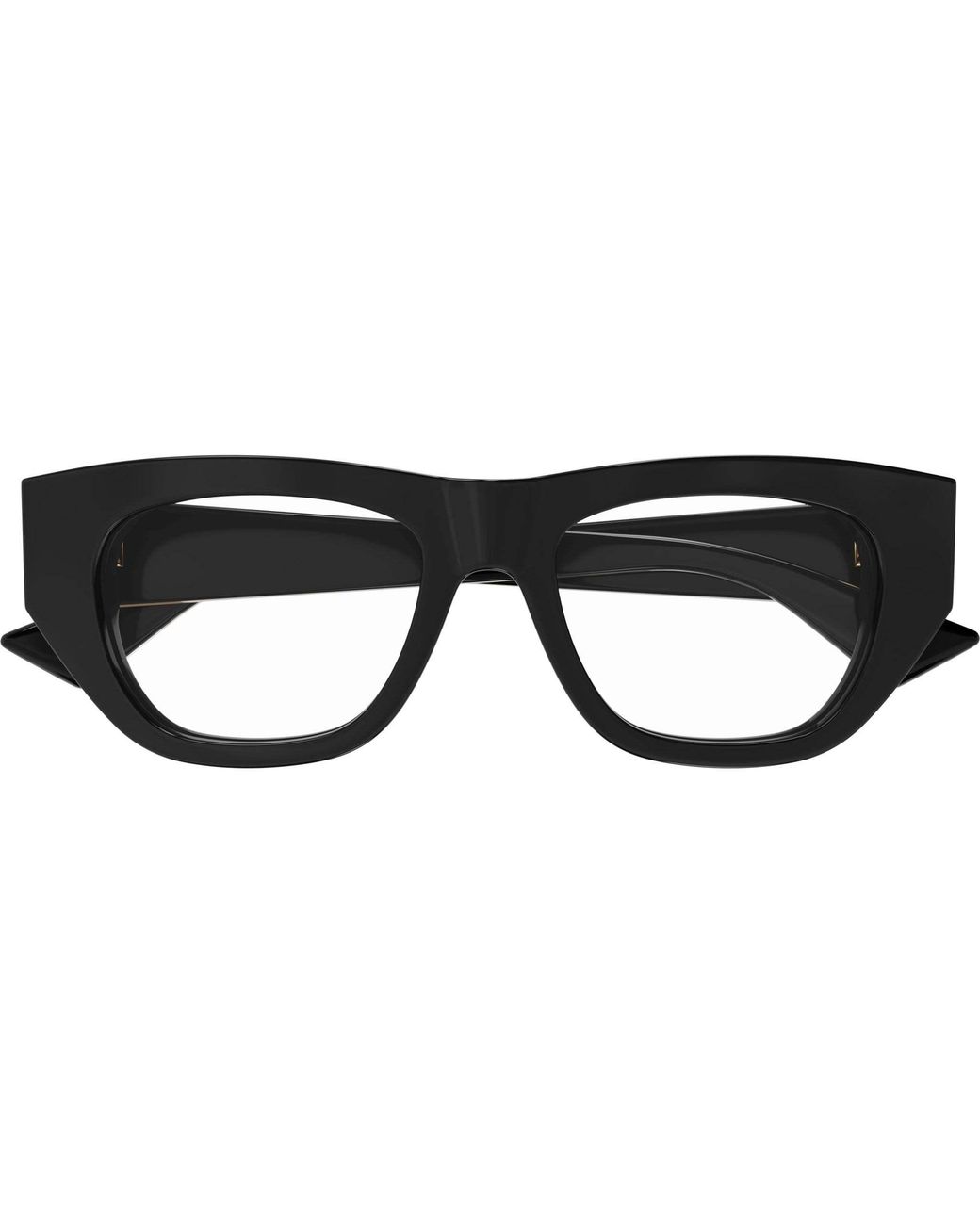 Bottega Veneta Black Eyewear Square Frame Glasses