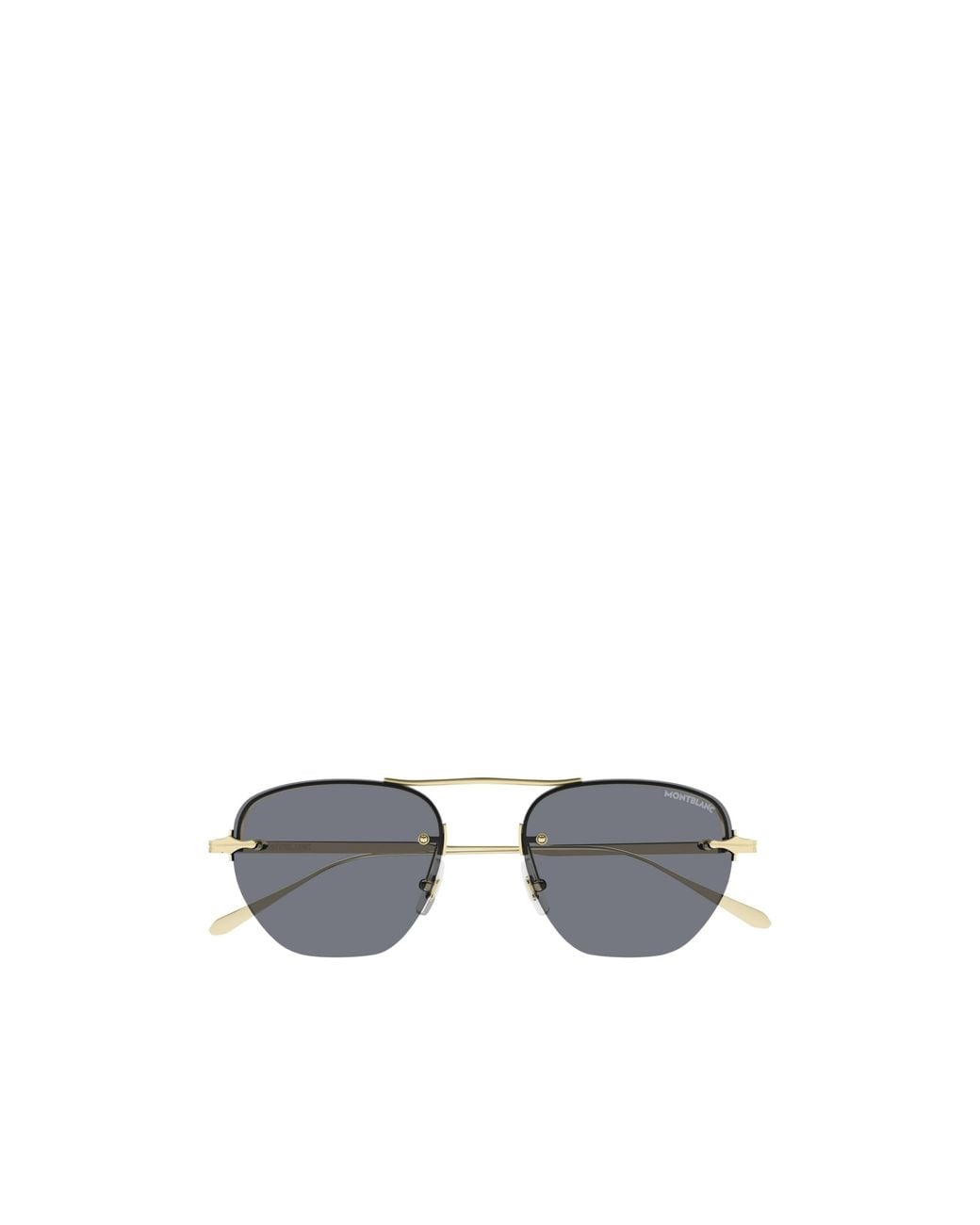 Montblanc Metallic Eyewear Pilot Frame Sunglasses for men
