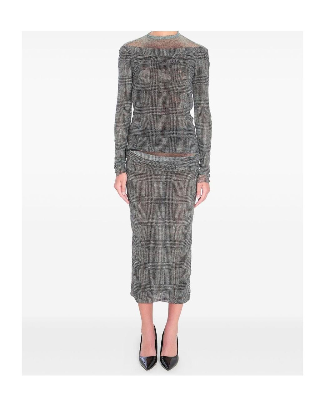 Jean Paul Gaultier Gray Long-Sleeved Tops