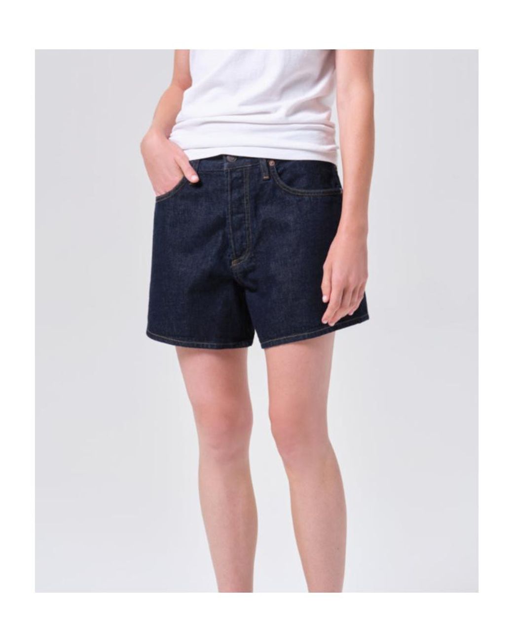 Agolde Blue Leith Short (Weightless)
