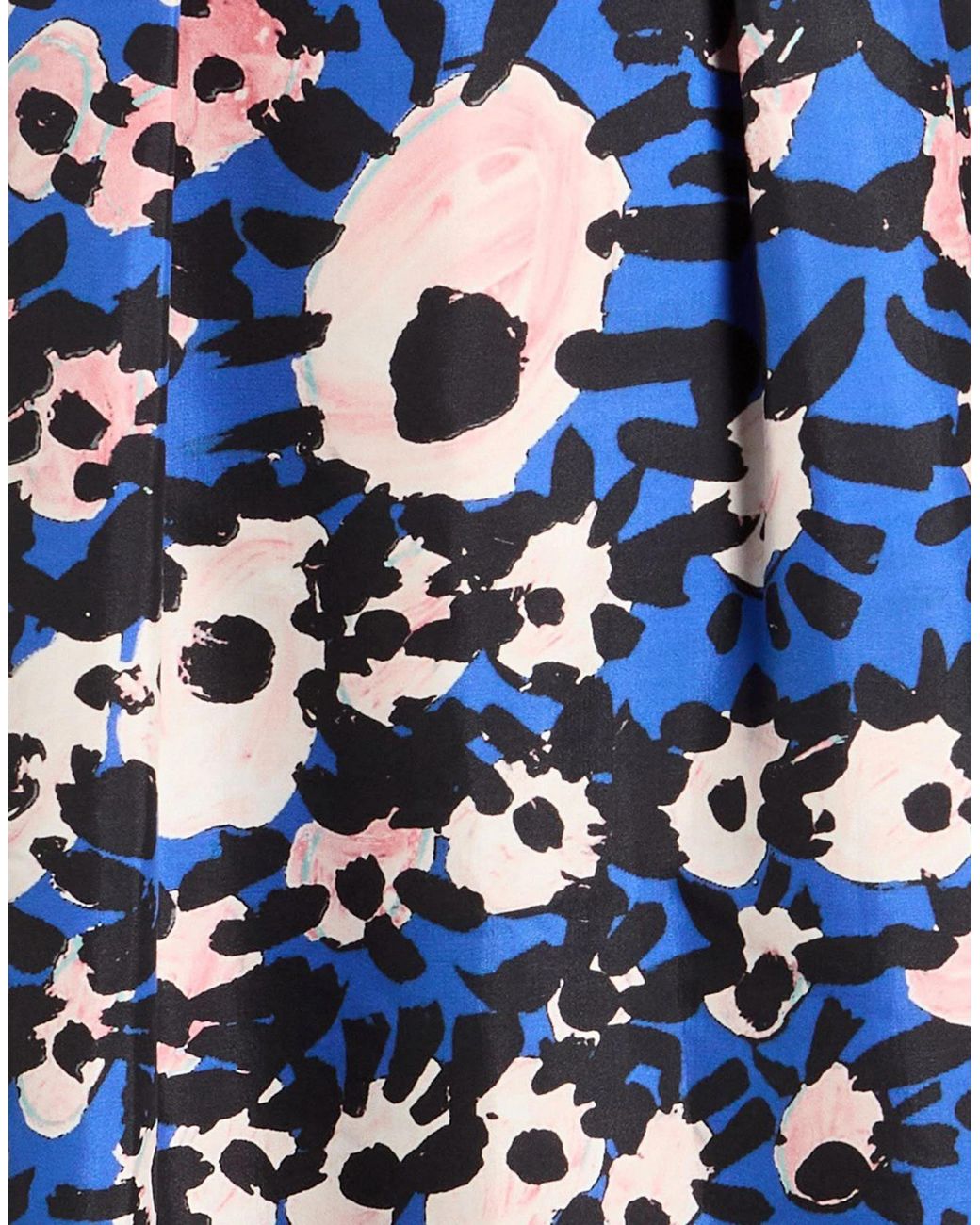 Marni Blue Midi Dress Cotton, Silk