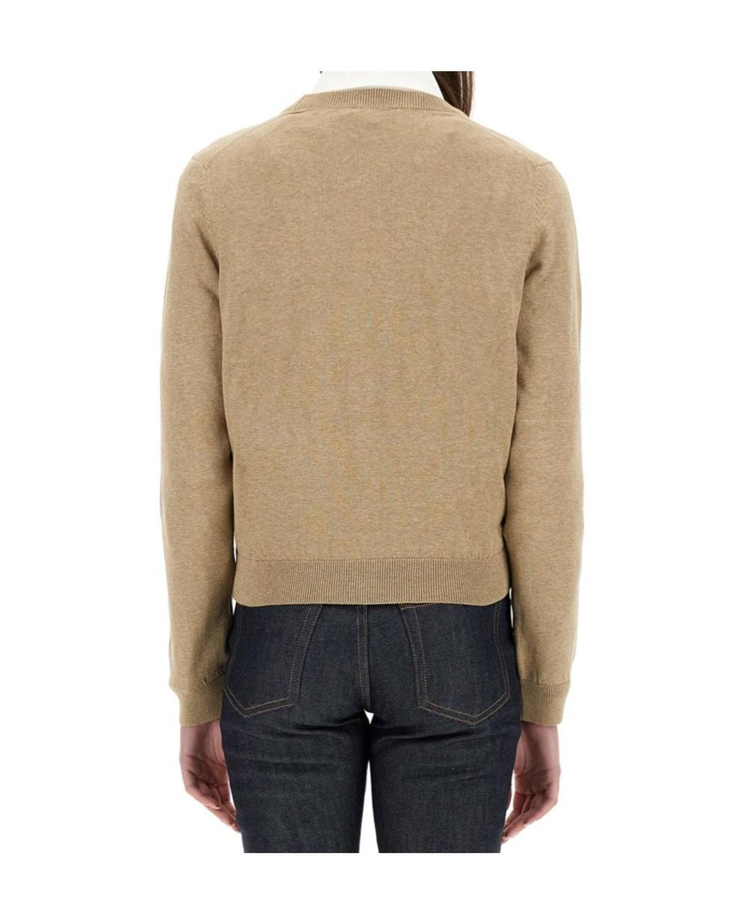 A.P.C. Natural Josephine Cropped Cardigan
