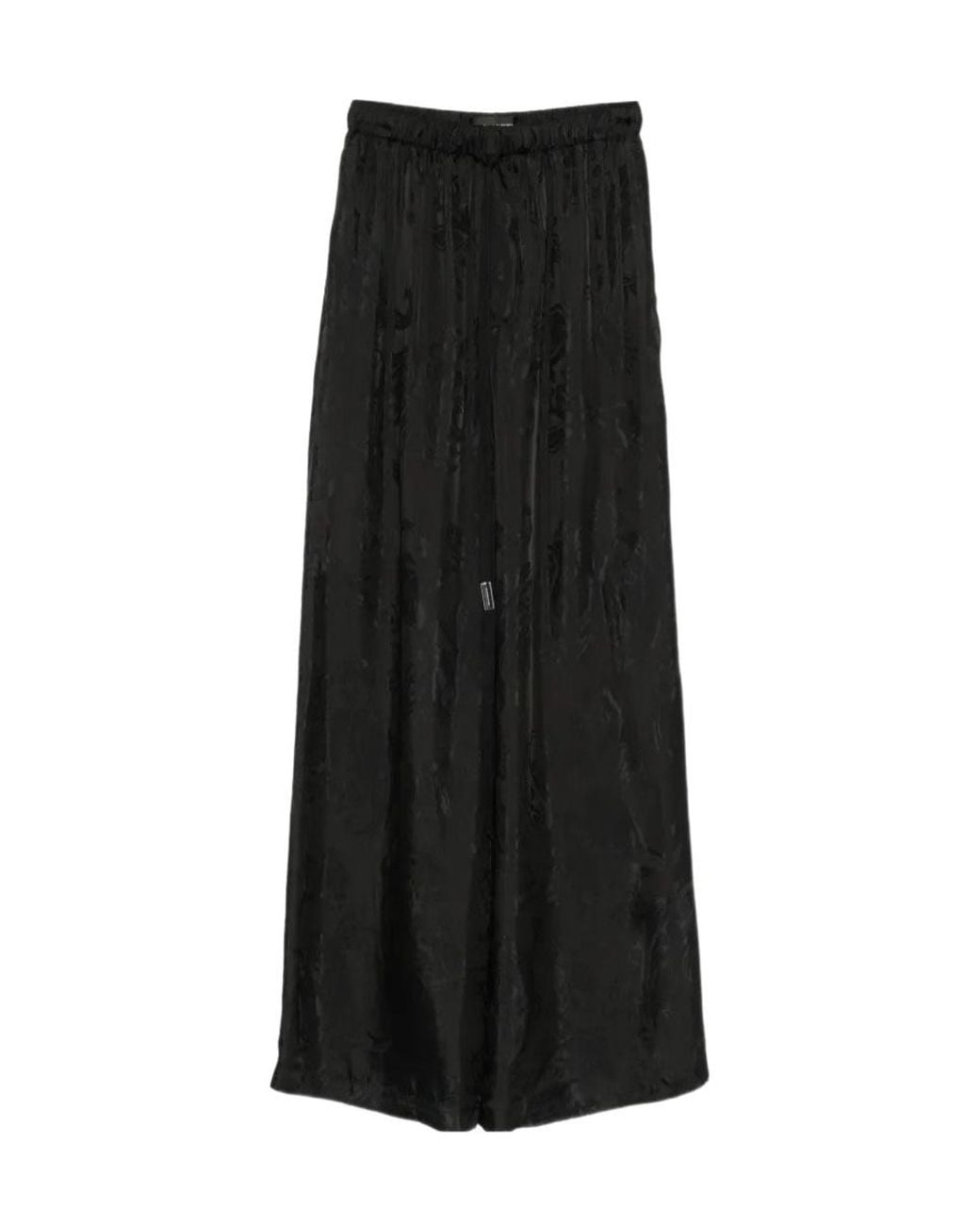 Ann Demeulemeester Black Paisley-Jacquard Drawstring Trousers
