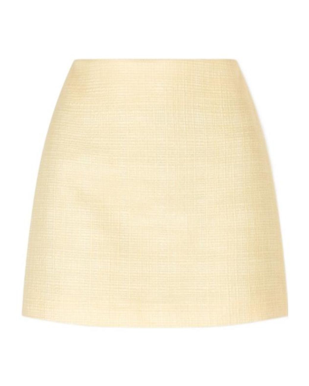Blazé Milano Natural Cotton Blend Mini Skirt