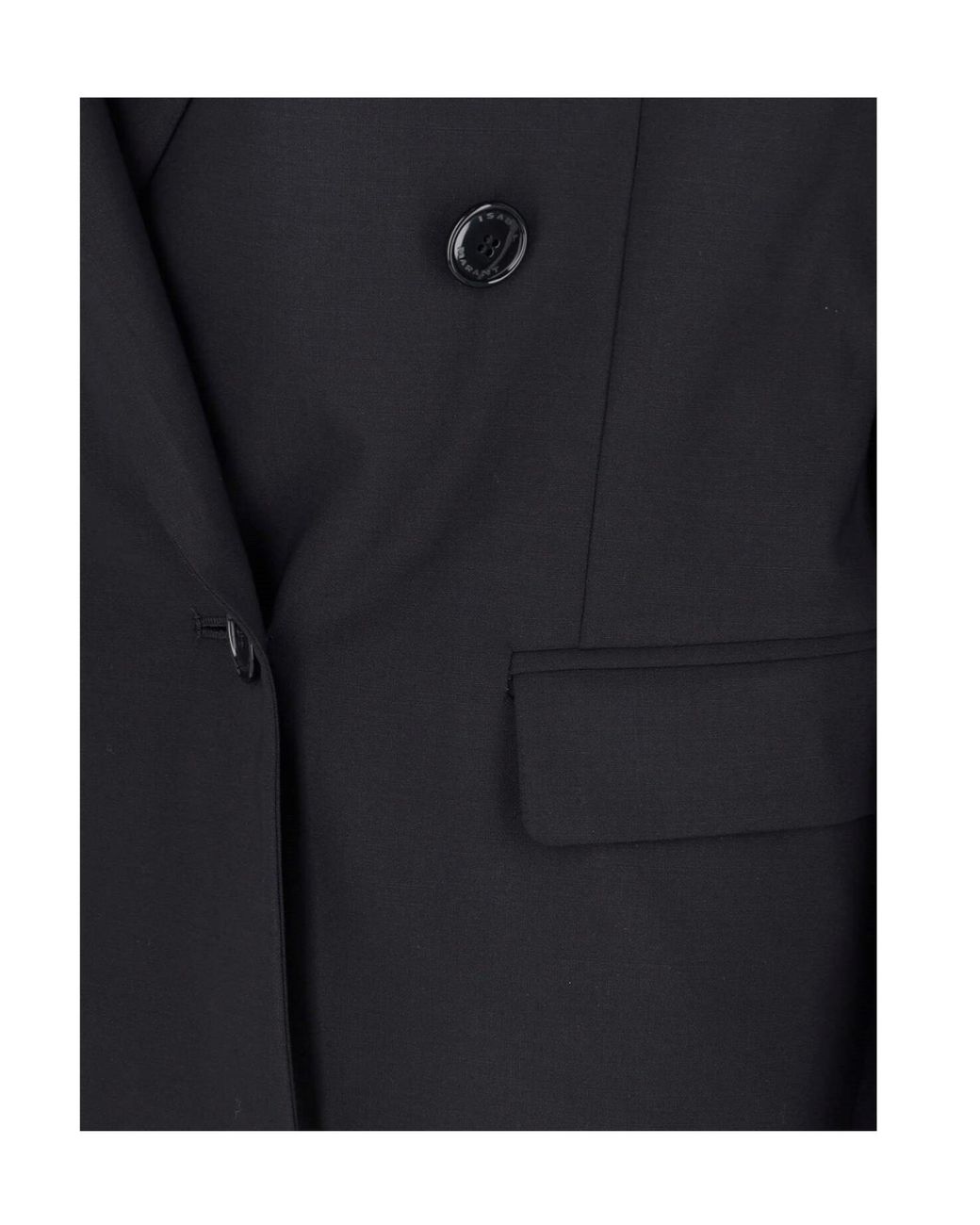Isabel Marant Black Double-Breasted Tailored Blazer