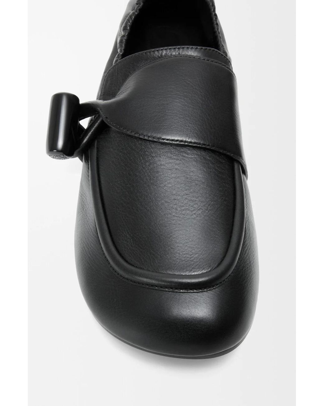Loewe Black Toggle Loafers