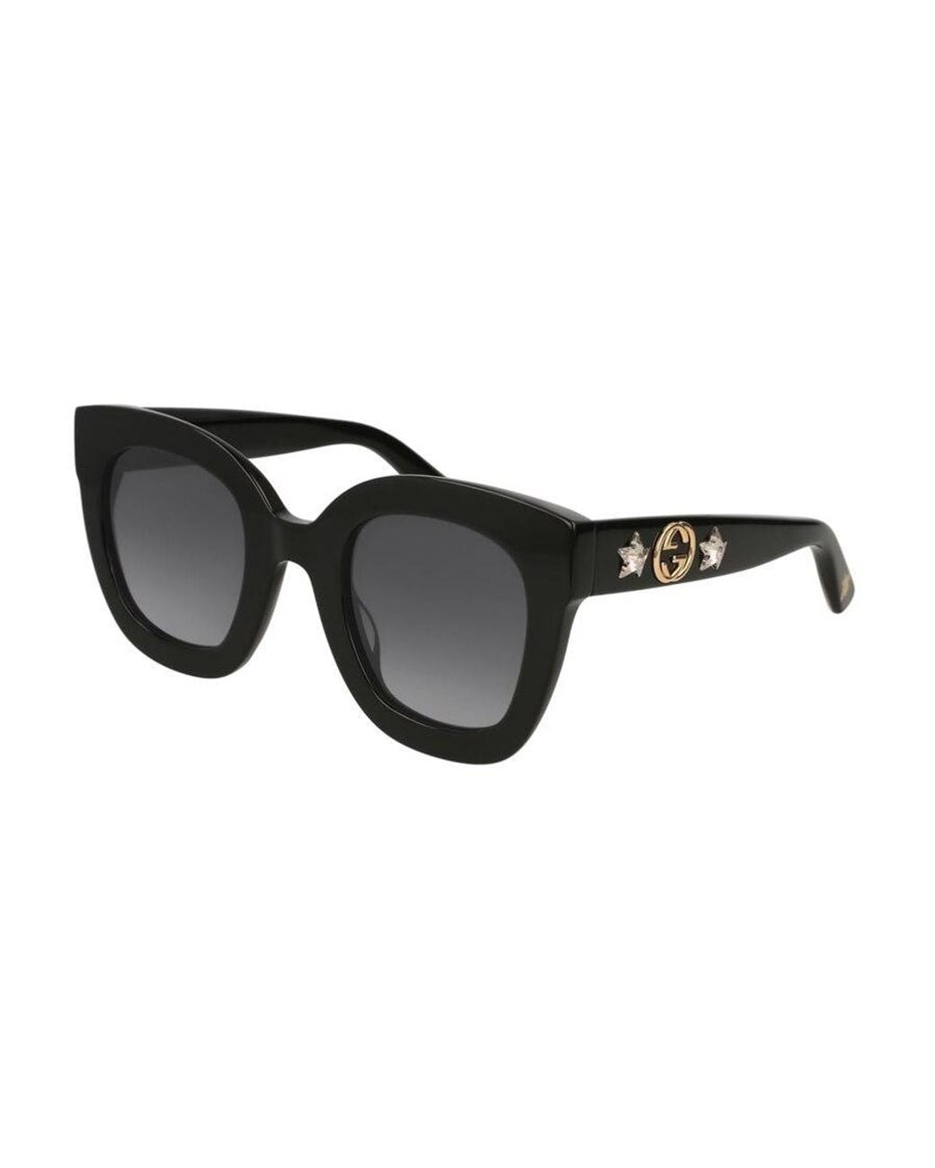 Gucci Black Eyewear Oversized Frame Sunglasses