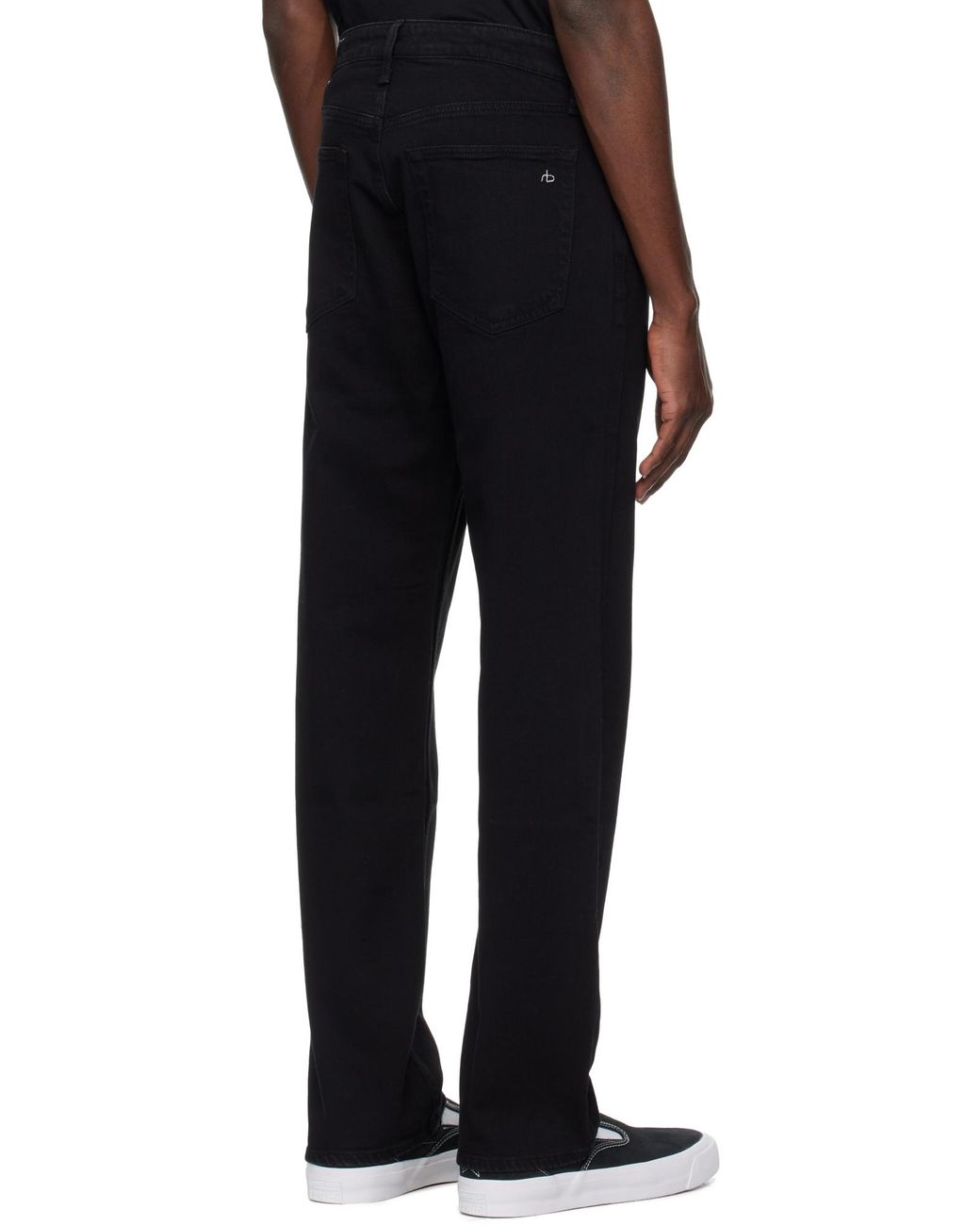 Rag & Bone Black Jeans With Belt Loops for men