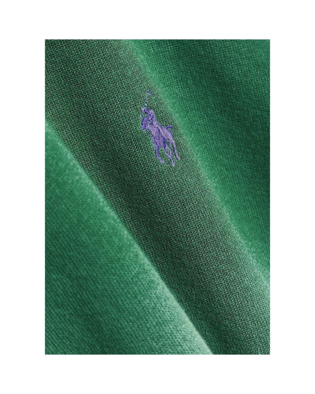 Polo Ralph Lauren Green Crew-Neck Cotton Sweatshirt