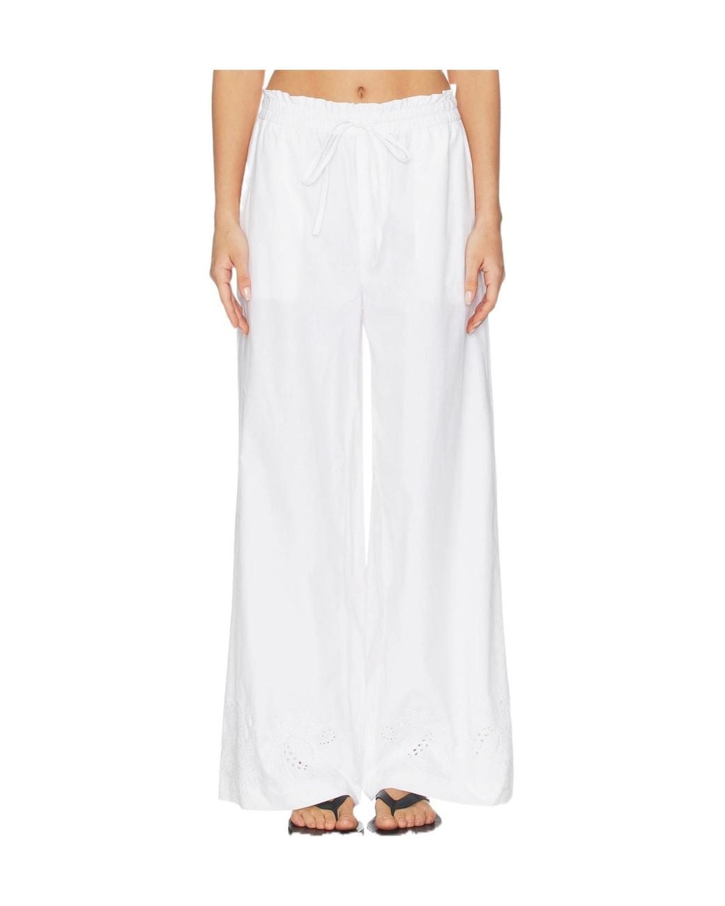 Rag & Bone White Drawstring Casual Pants