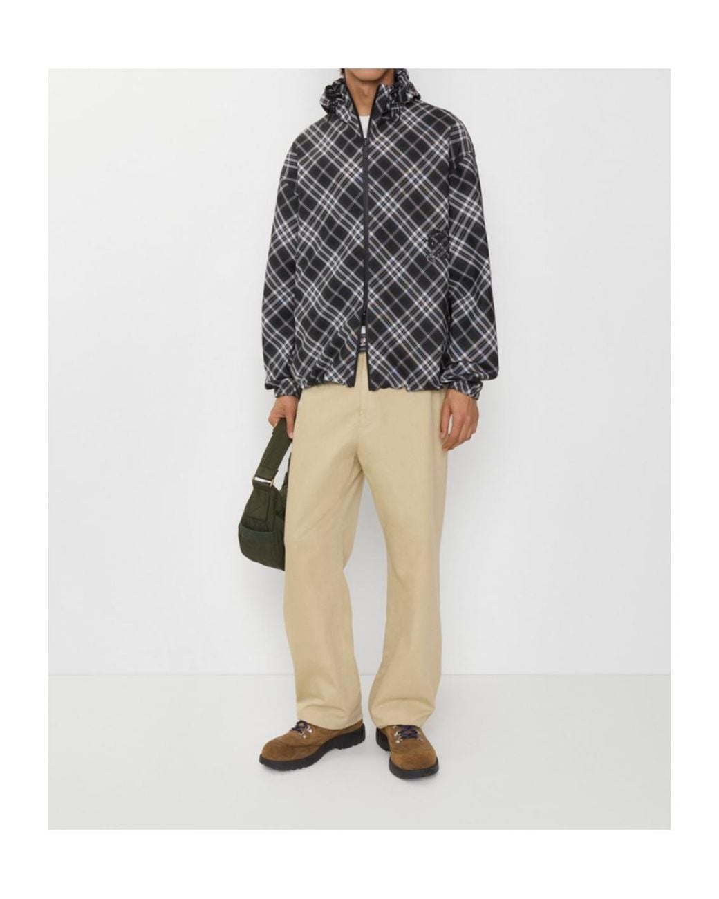 Burberry Black Reversible Hooded Jacket for men