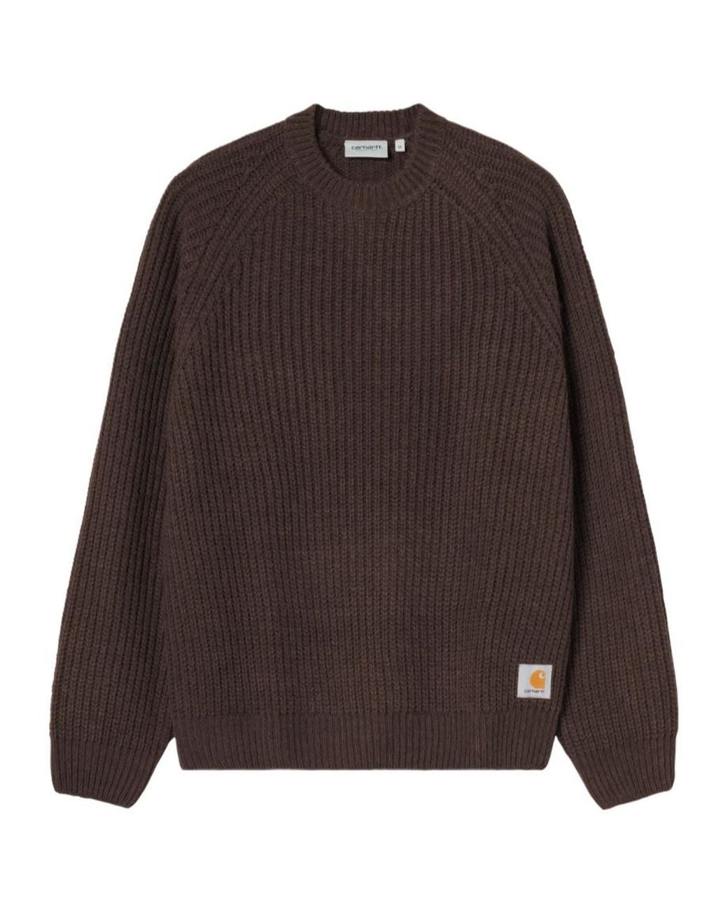 Carhartt Brown Firth Crewneck Jumper for men
