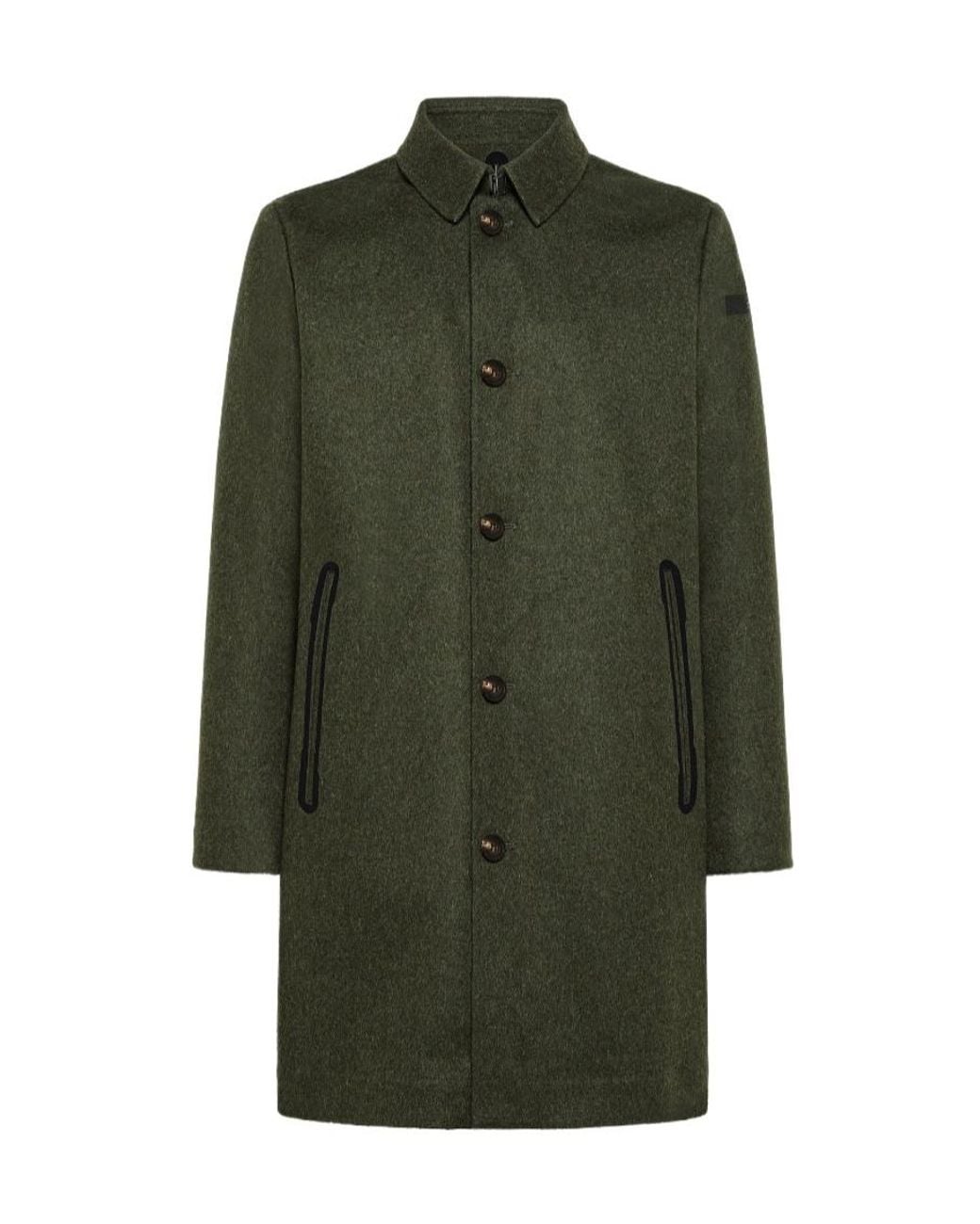 Rrd Green Loden Wool Coat for men