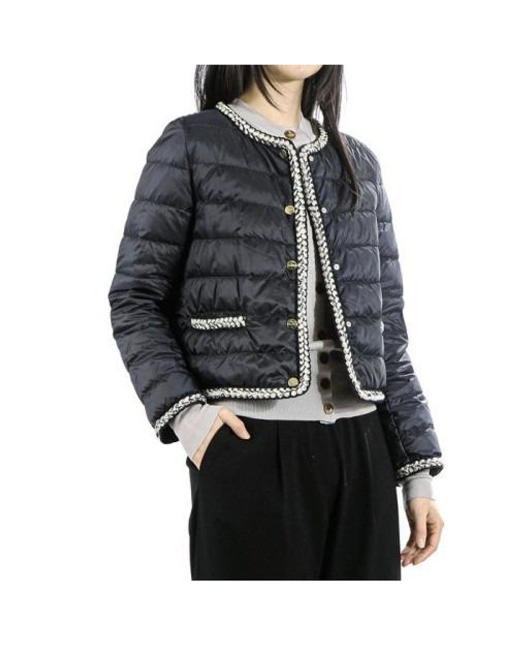 Max Mara Black "Chloe" Down Jacket