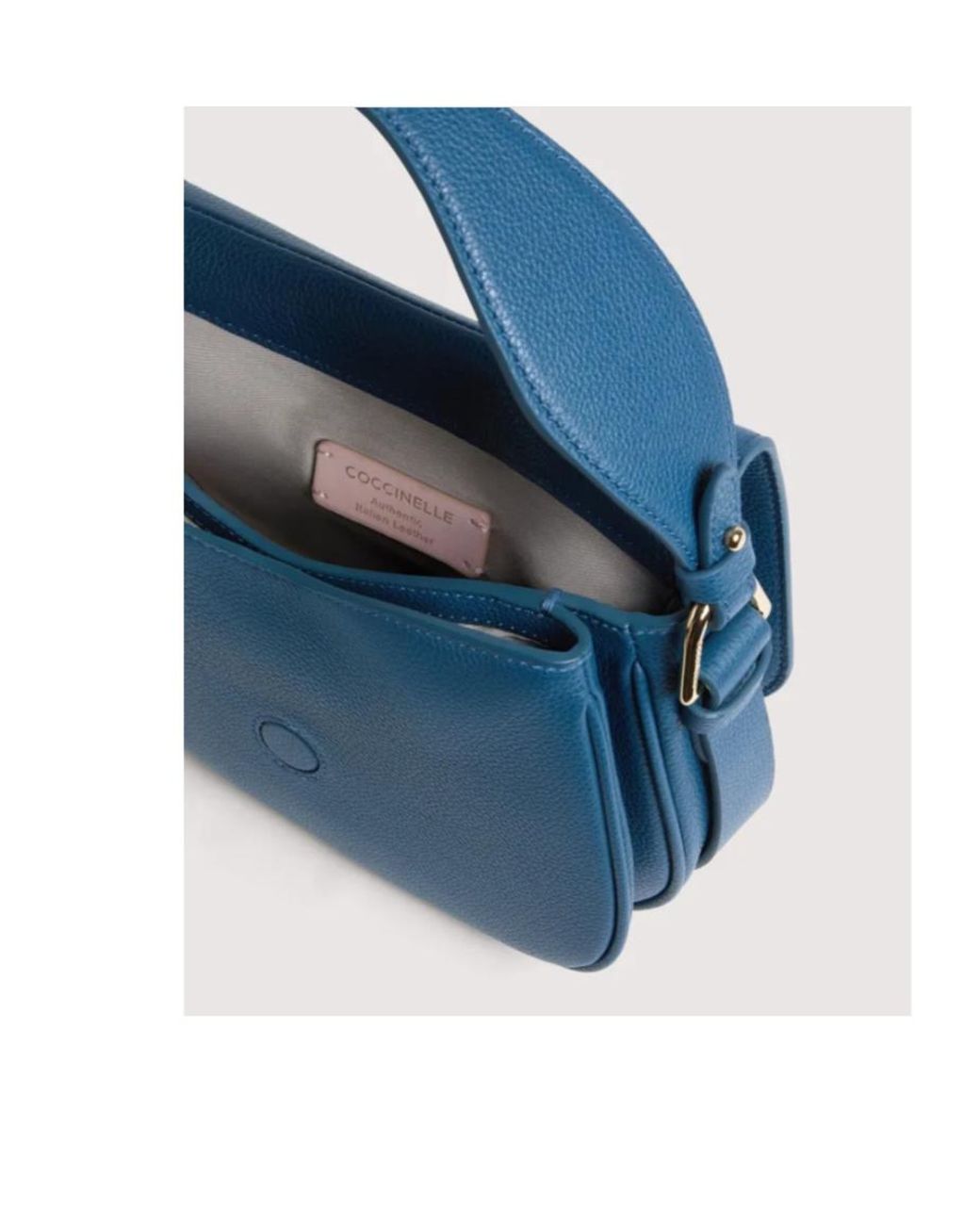 Coccinelle Blue Small Mavery Buckle Shoulder Bag
