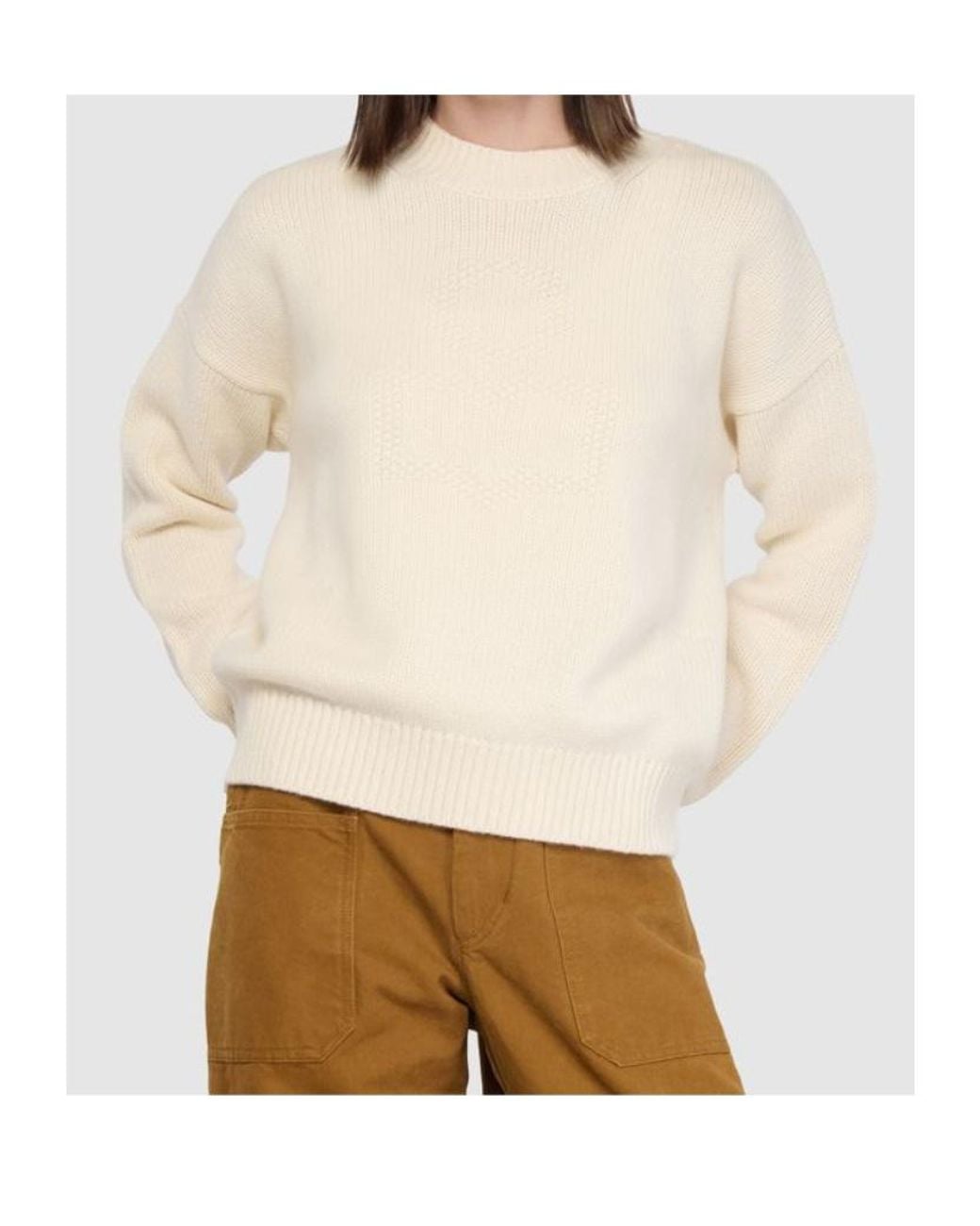 Isabel Marant Natural Isabel Marant Étoile Jade Logo Knitted Jumper