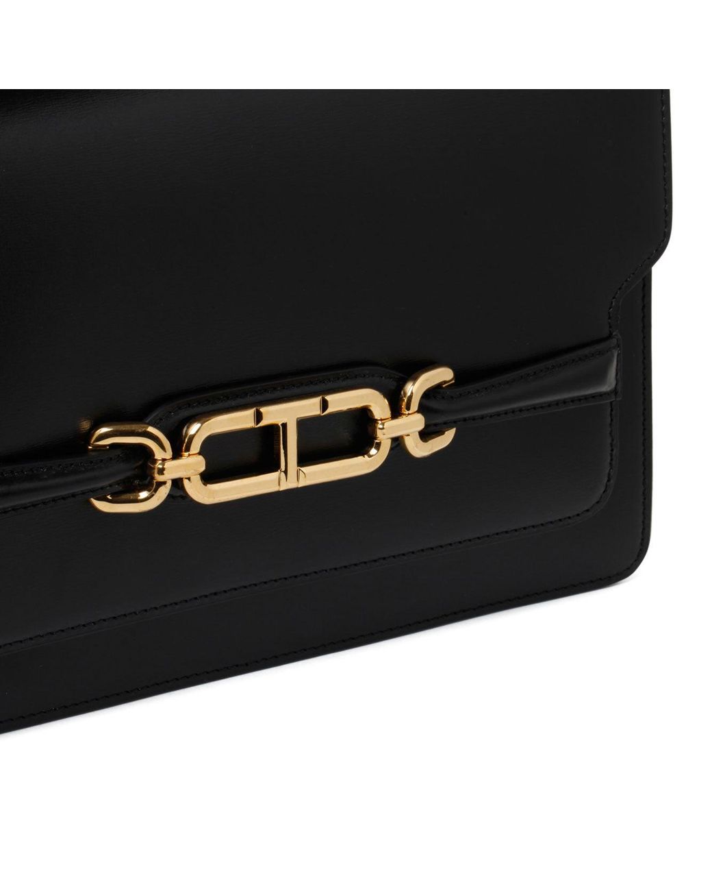 Tom Ford Black Medium Whitney Leather Shoulder Bag