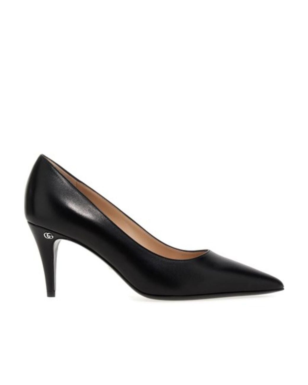 Gucci Black Pointed Toe Slip-On Pumps