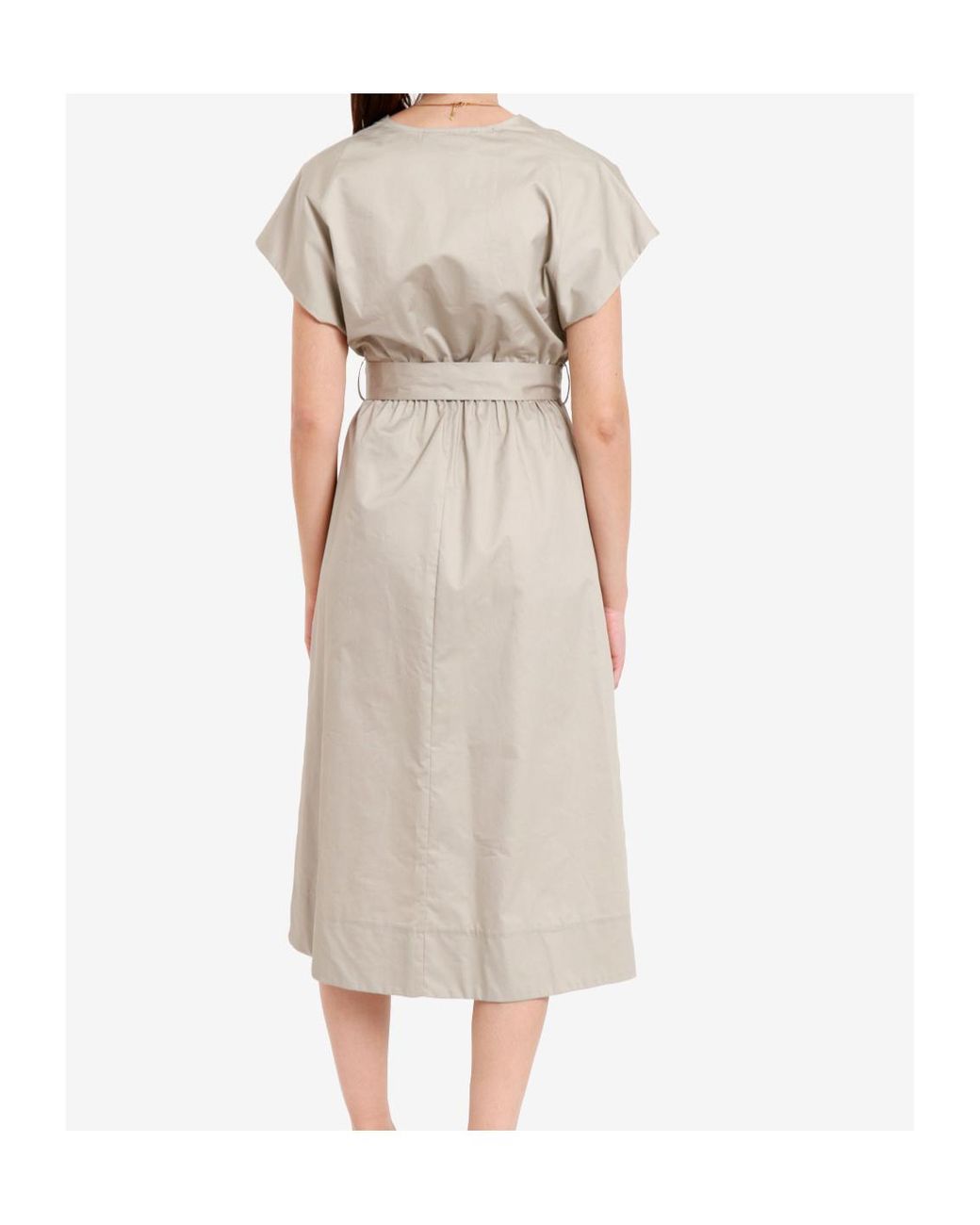 Kaos Natural V-Neck Dress