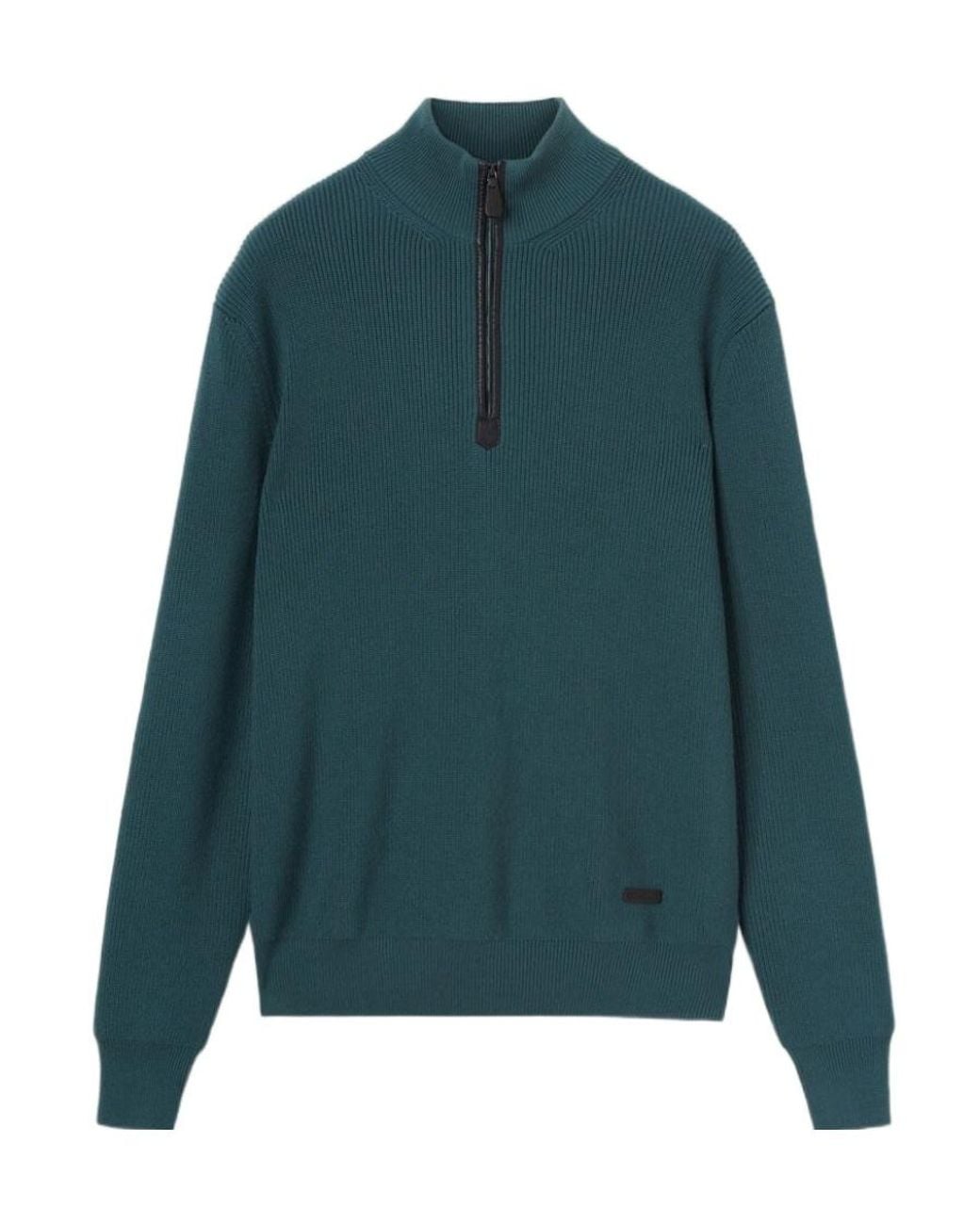 Loro Piana Green Half-Zip Pullover for men