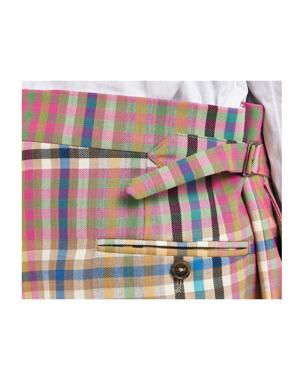 Vivienne Westwood Multicolor Check Casual Trousers for men