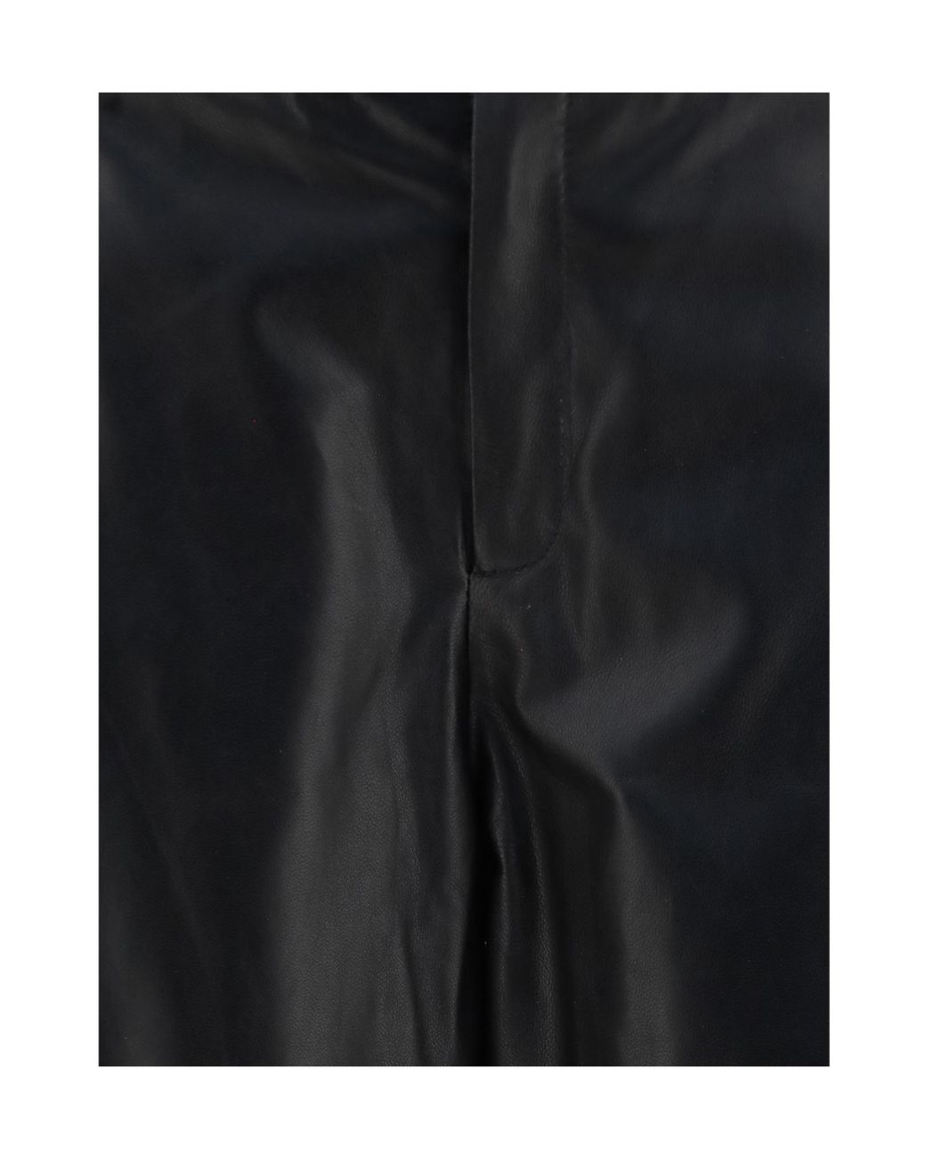 Arma Black Wide-Leg Leather Pants