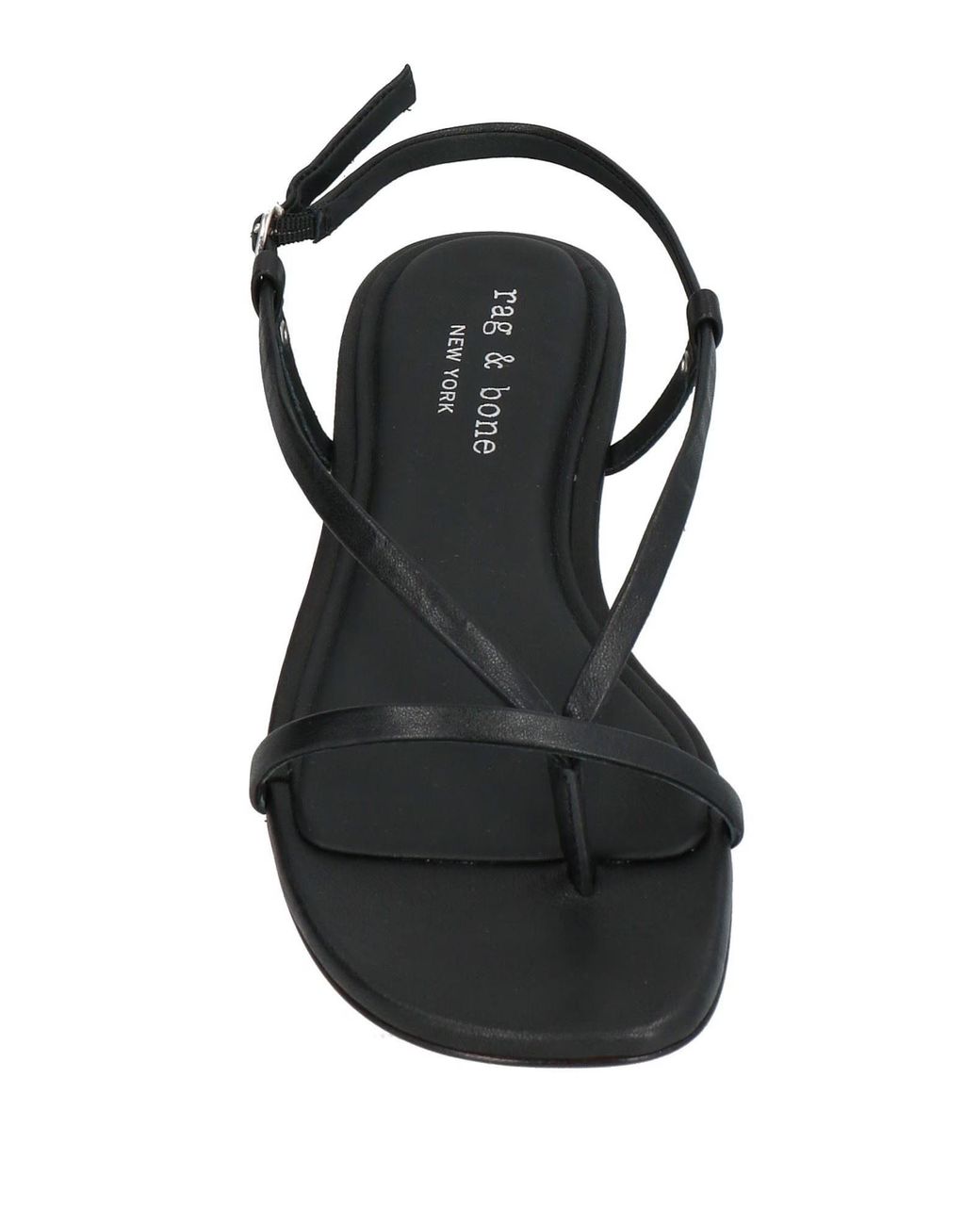 Rag & Bone Black Minimalist Leather Sandals