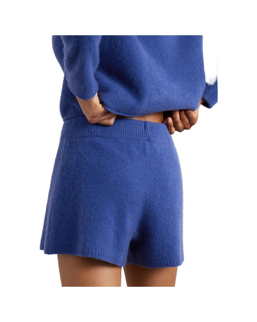 The Elder Statesman Blue Solid Color Casual Shorts